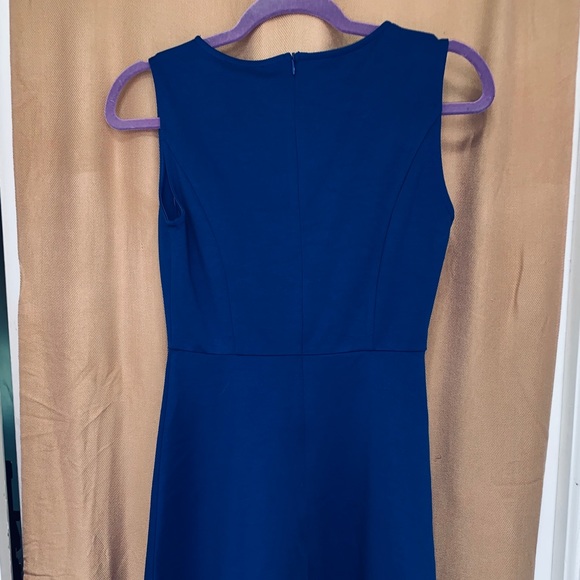 Royal Blue Fit and Flare Dress - Picture 4 of 4